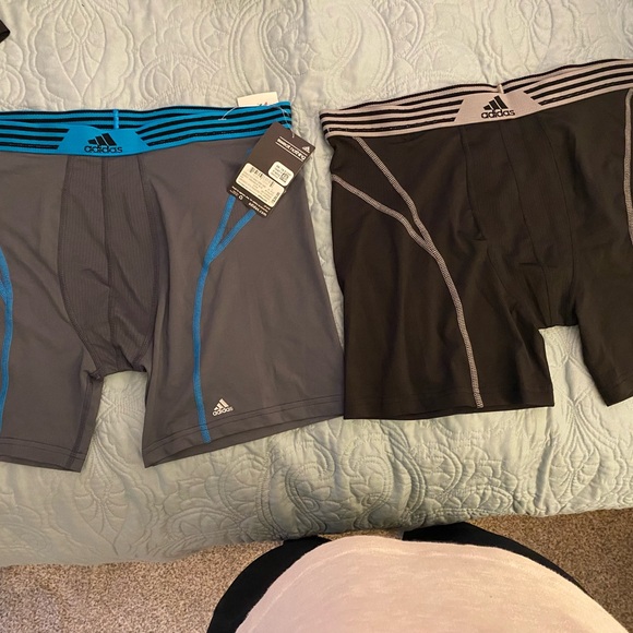 Adidas boxer black and grey performance no sweat size XL 2 pair - Picture 2 of 3